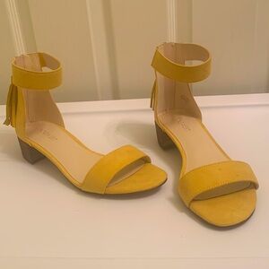 Nine West Flat Suede Sandal With 1.5 Inch Heel